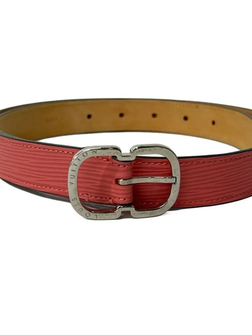 LOUIS VUITTON Sanchure Mini M9588 Pink Silver Epi CA0124 Belt Epi Leather